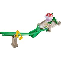 Hot Wheels Mario Kart Pista Piranha con Personaggio Yoshi in Macchinina