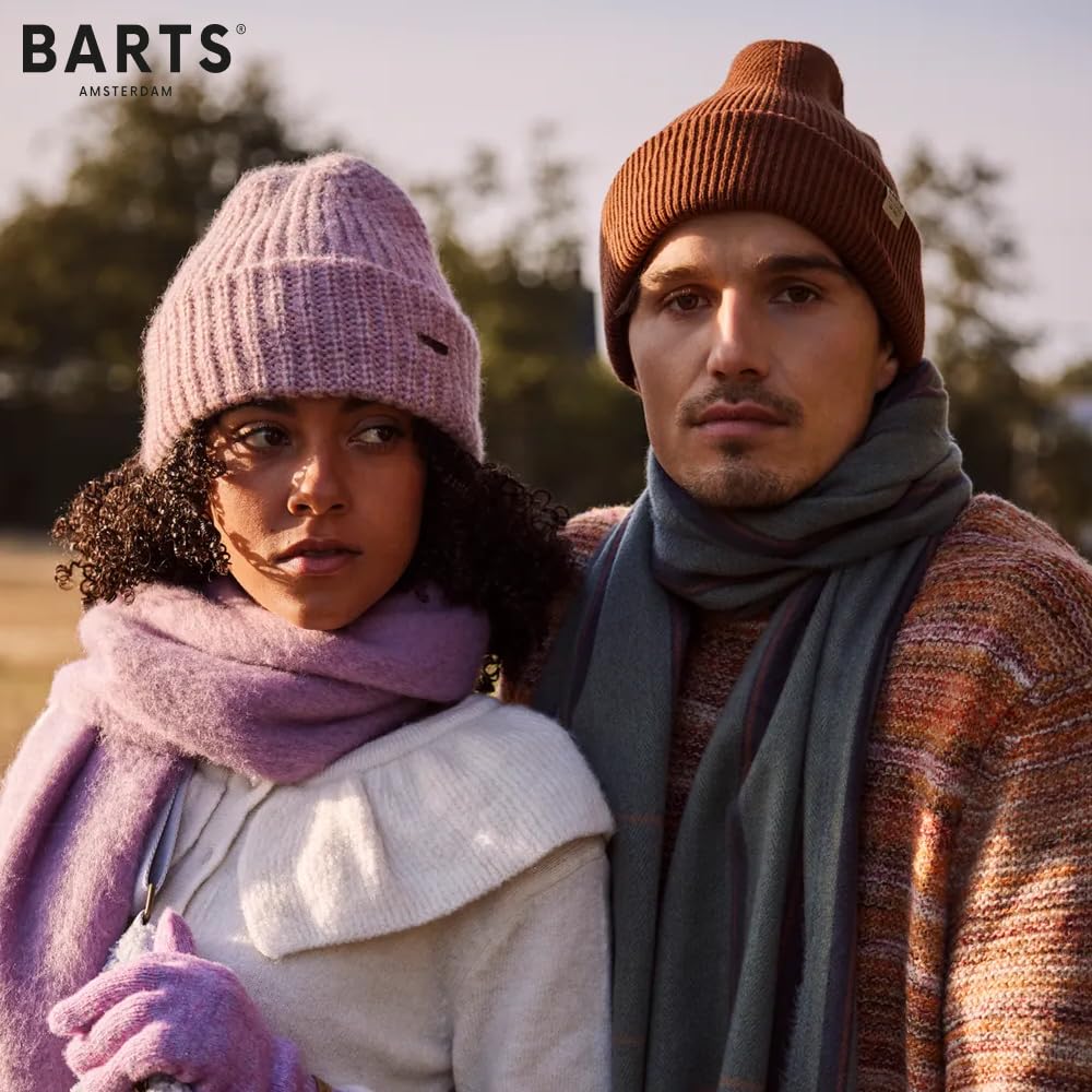 Barts Guanti in Lana senza Dita Haakon Uomo - manopole a maglia con fodera Inverno autunno/inverno