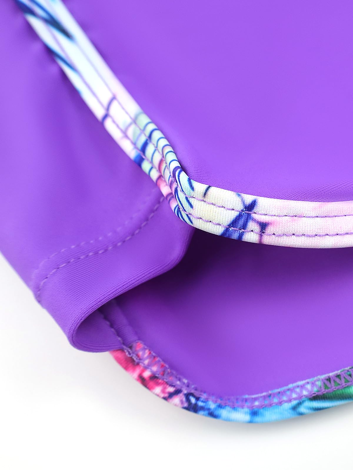 SHEKINI Costume da bagno con stampa incrociata, 3 pezzi, con parte inferiore bikini e pantaloncini da bagno