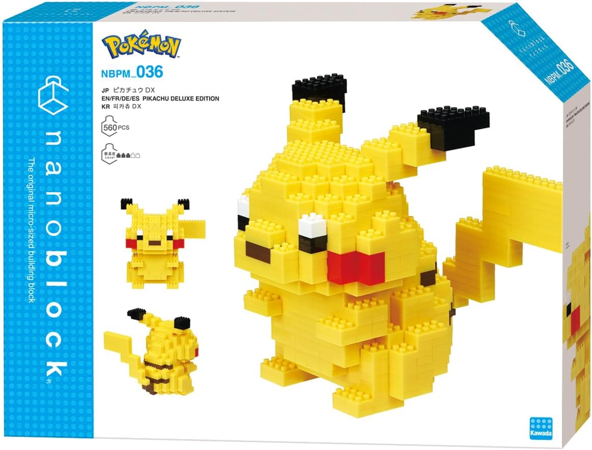 nanoblock - Pokémon - Pikachu DX, Pokémon Series Building Kit