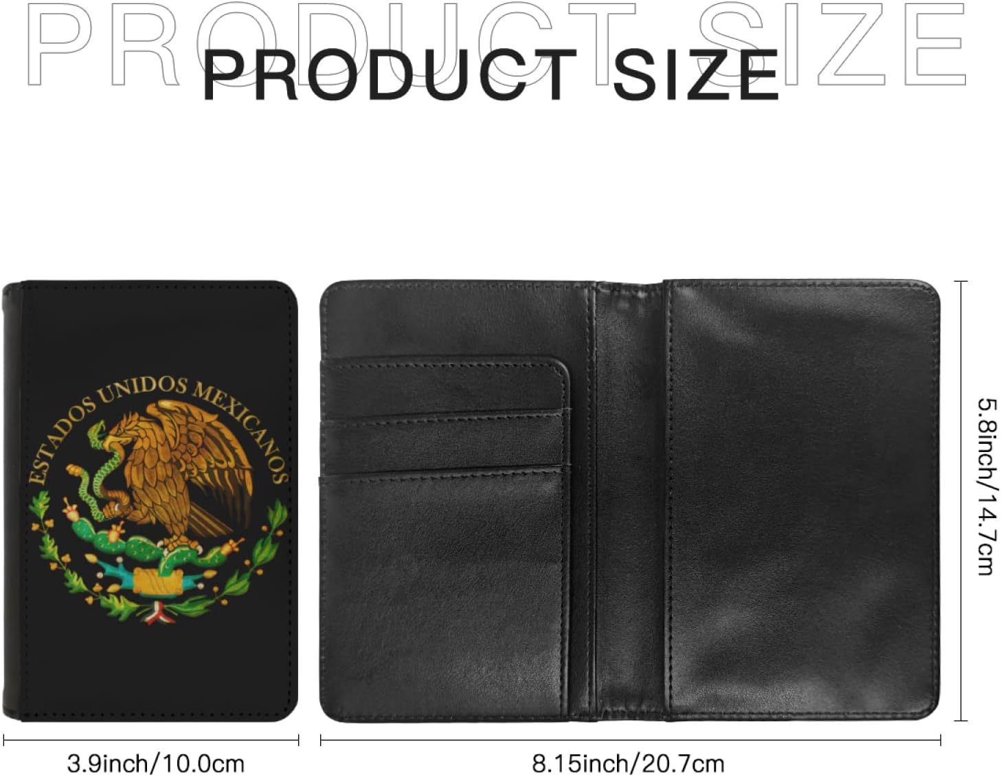 Mexico Flag Mexican Michoacan Passport Holder for Travel, Passport Cover Wallet for Women Men, PU Leather Passport Book Card Holder Case with Pen,Travel Gifts