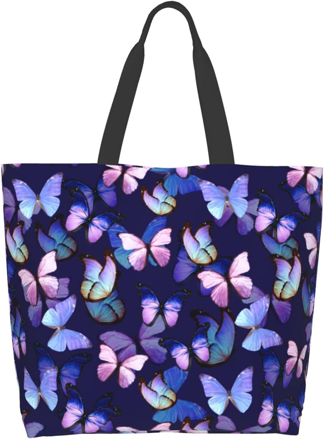 Flower Sugar Skull Tote Bags Reusable Women Shoulder Travel Beach Bag Shopping Work Daily - Image 3