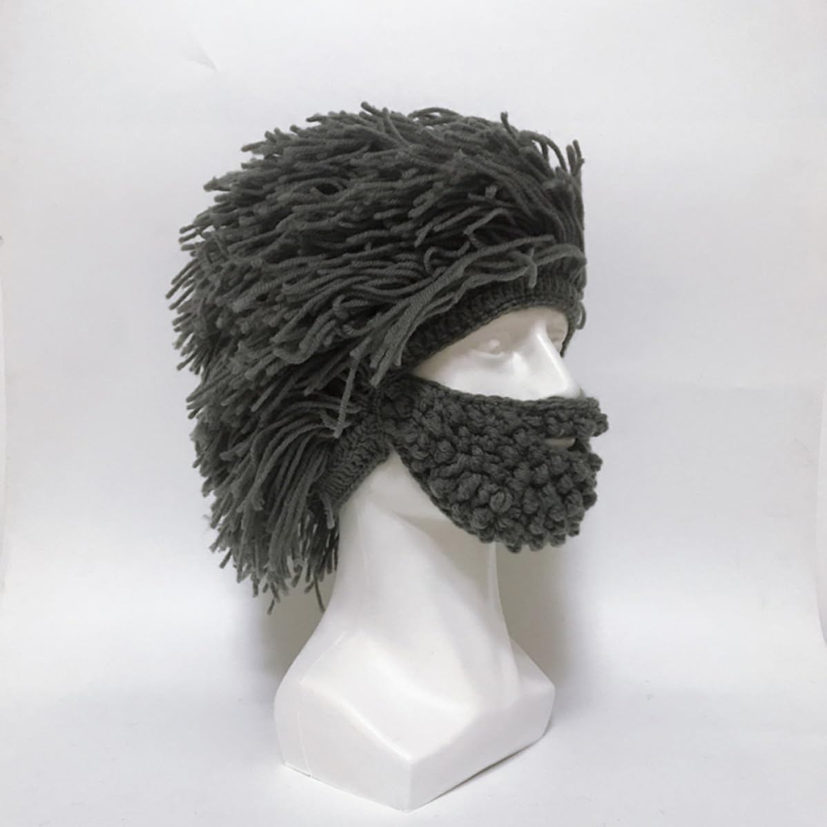 Amosfun Winter Ski Hat 44-50cm Outdoor Face Cover Cotton Grey