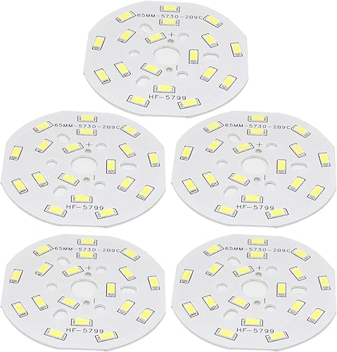 Miniatura 24 de Bettomshin 1 unids LED chip módulo 5730 COB circular 12 W 300 mA aluminio cálido blanco 3000 K alta potencia lámpara reflector 3.35 pulgadas