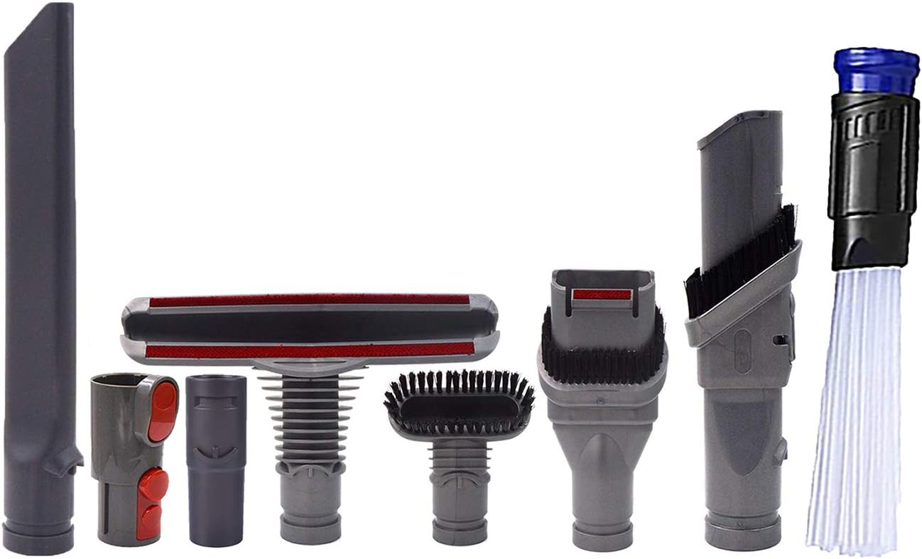 Wonlives V6 Adapter Set 8 PCS Replacement Attachment Kit for DC35 DC45 DC58 DC59 DC62 V6 DC48 Stair Brush Crevice Vacuum Parts Accessories