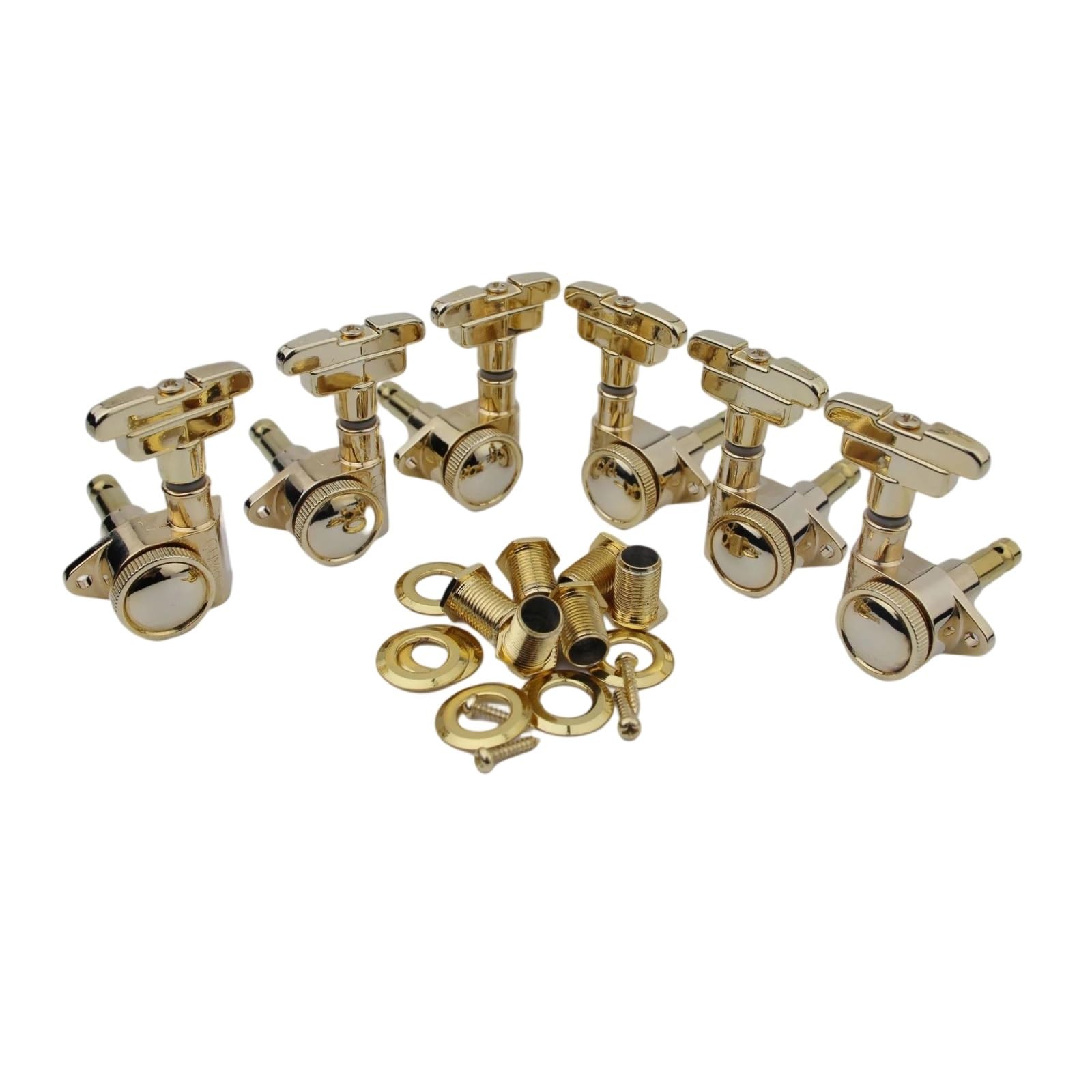 Zestaw Kluczy Gitarowych 3R3L Blokowane Tunery Gitarowe Akcesoria(Gold)