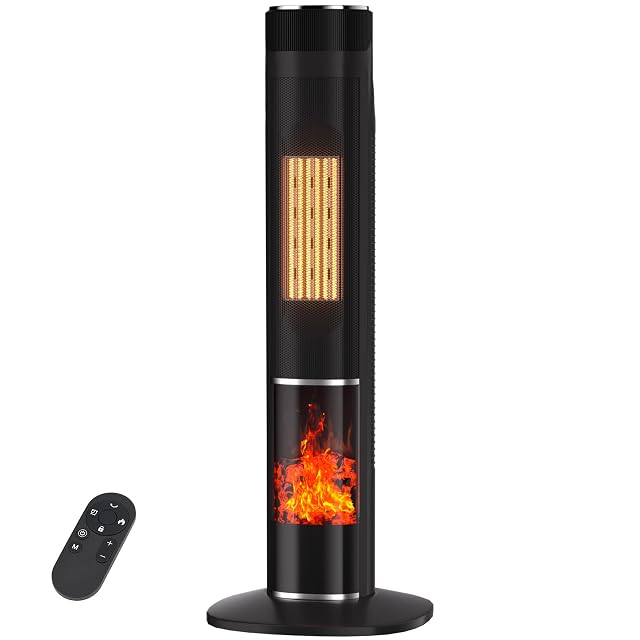 AKIRES Space Heater for Indoor Use 31 Electric Heaters with Remote 70 Oscillation Adjustable Thermostat 3 Modes 6