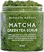 Matcha Green Tea Body Scrub - Exfoliating Multi Purpose Body and Facial Scrub Moisturizes and Nourishes Face and Skin - 10 oz - Brooklyn Botany