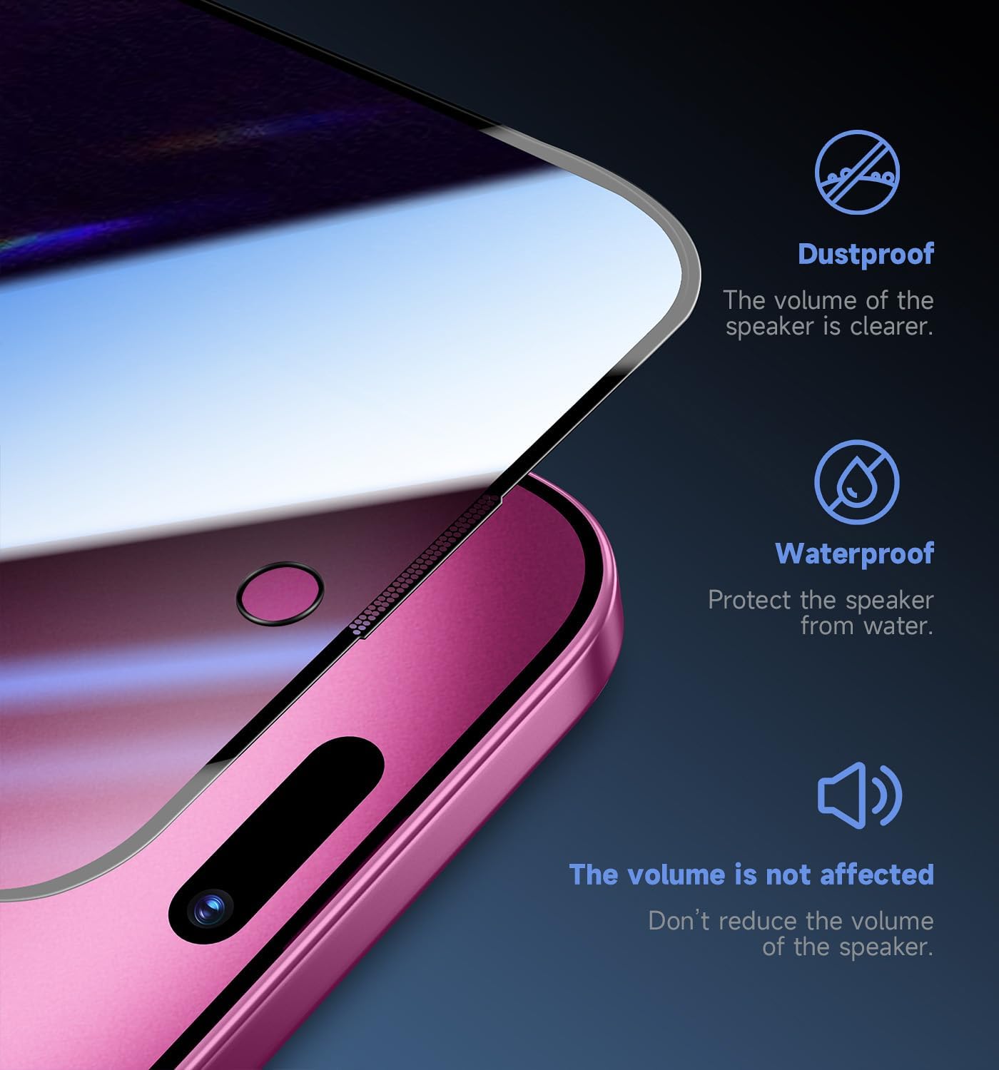 MAGIC JOHN 2 Pack for iPhone 16 Plus Privacy Screen Protector 6.7 inch, Anti Spy Tempered Glass Film, Auto Dust-Elimination Installation, Bubble Free, Case Friendly 6 61SIIvWg41L. AC SL1500