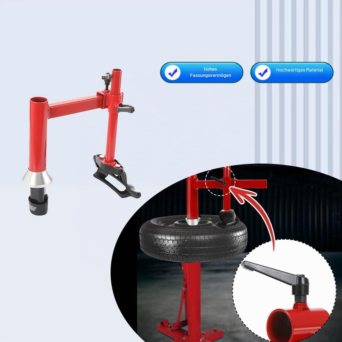 Lager Manueller Reifenwechsler Duckhead Adapter Kit, Motorrad Rangierhilfe Montierhebel Reifenmontiermaschine Reifenmontiergerät Reifenmontagehilfe Reifen Montage Werkzeug Rad Montagehilfe