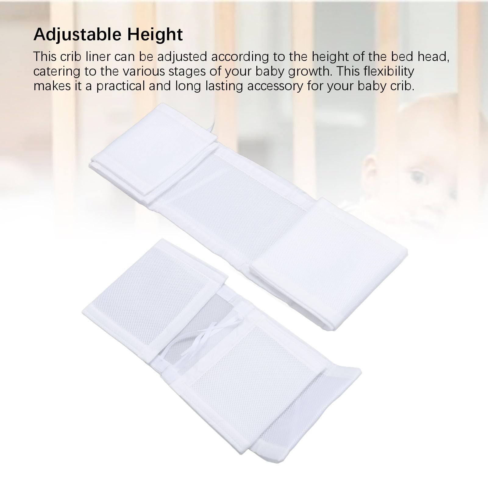 Ejoyous Breathable Mesh Cot Liner - Image 4