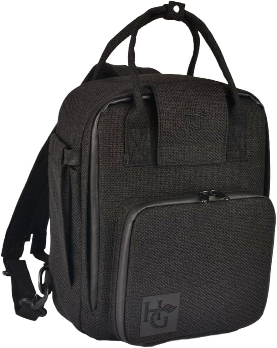 Herb Guard Black Mini Locking Backpack With Built in Tray