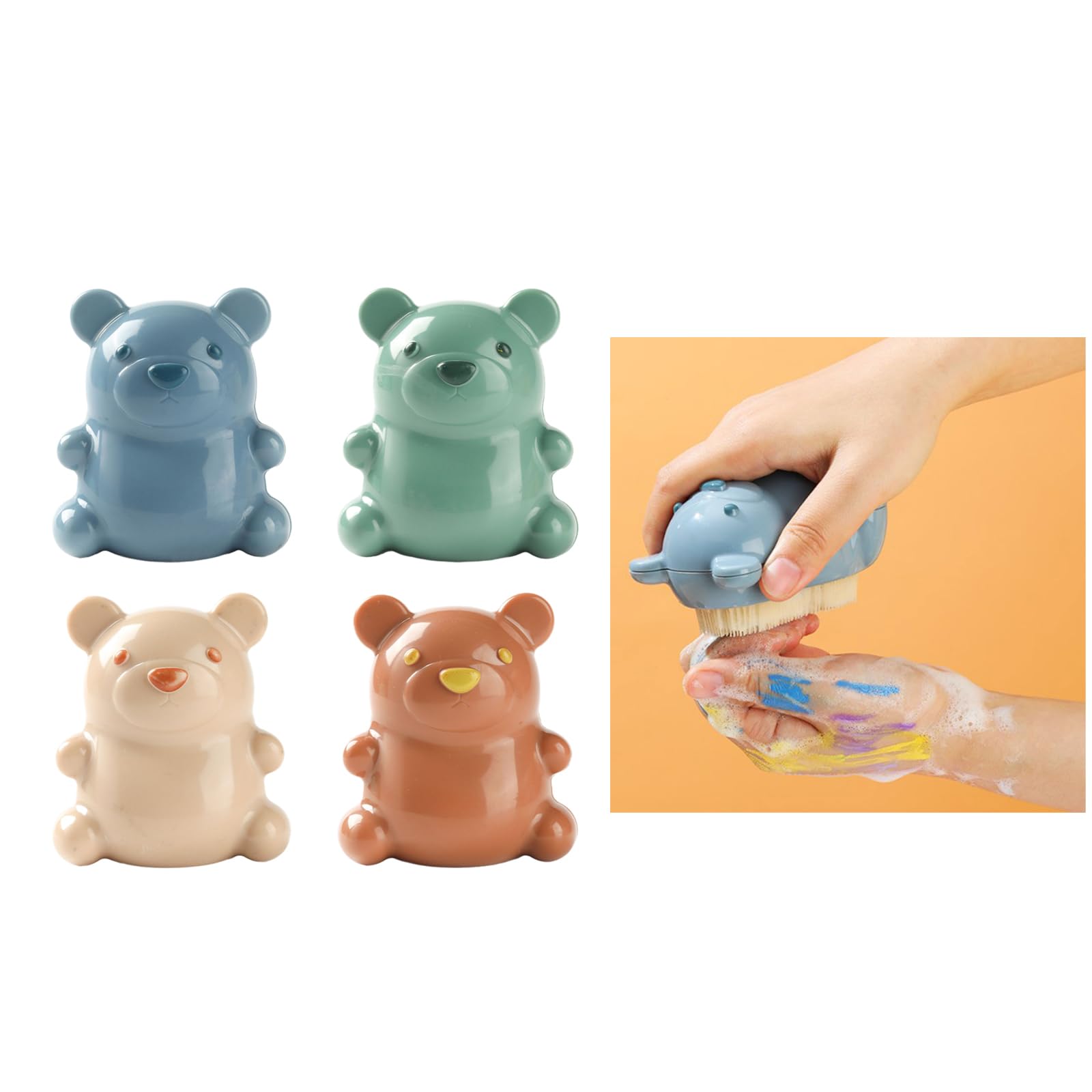 Amazon.co.jp: TEMOOUES キッズ ネイル スクラバー ブラシ ソフト 毛