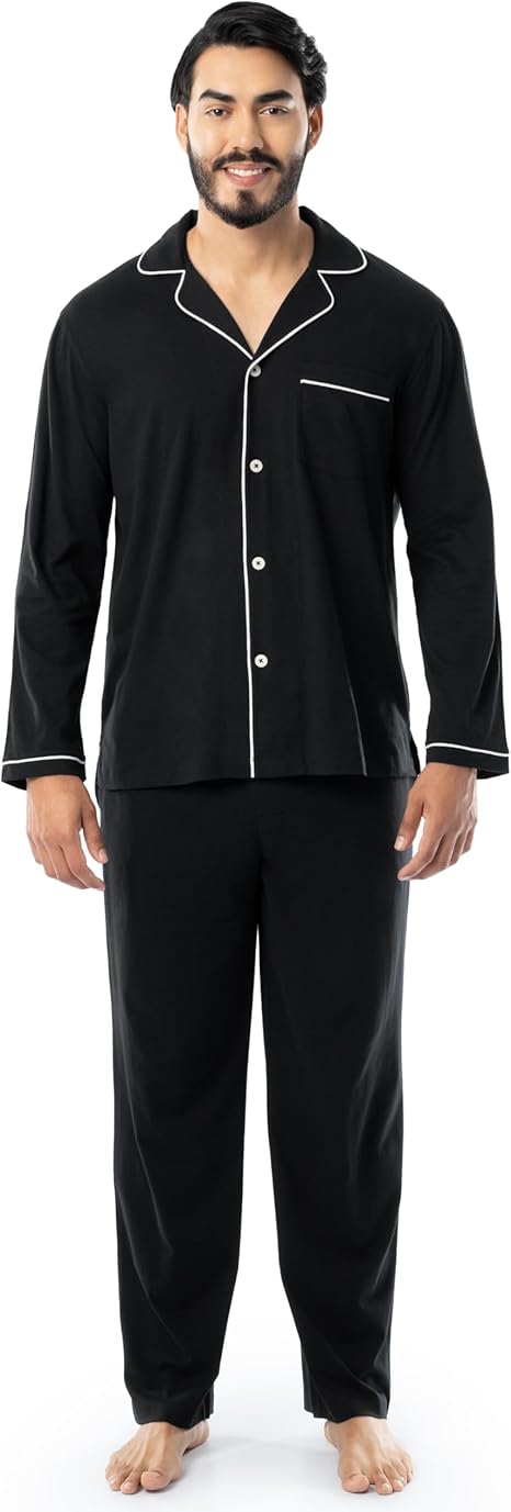 Fruit of the Loom mens Jersey Knit Pajama Sleep Set