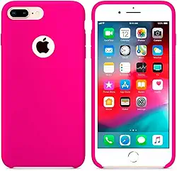 Case Capa Capinha Silicone Aveludado pra iPhone 7 (Pink)