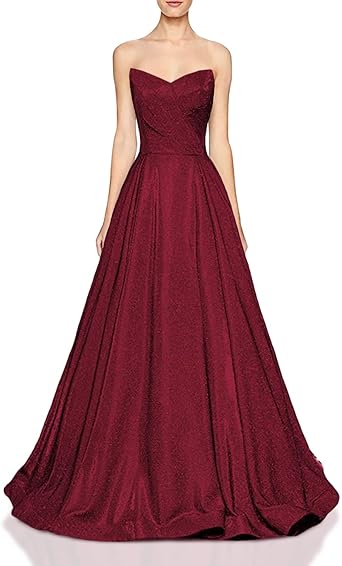 amazon red ball gown