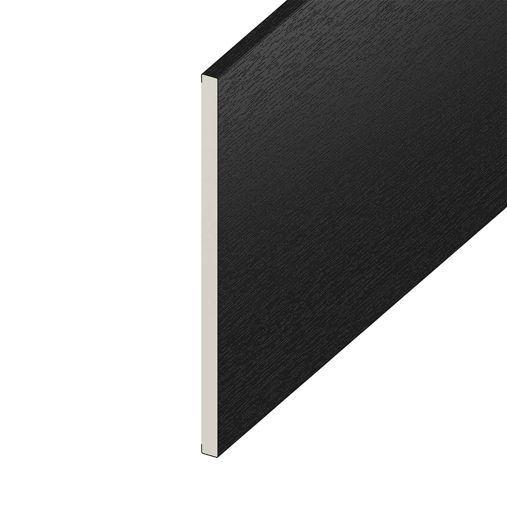 400mm x 5m Black Ash Plain Soffit Board