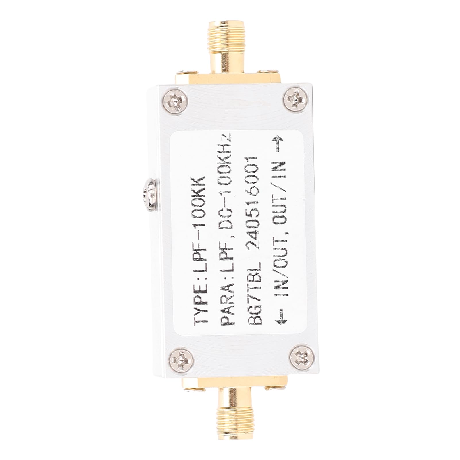 Sxhlseller Filtre Passe-Bas 100KHz SMA Alliage D'Aluminium Carte de