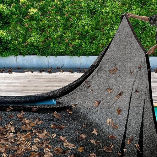 Filet de piscine anti-feuilles 2x3m avec oeillets de fixation pour protection contre débris - 4