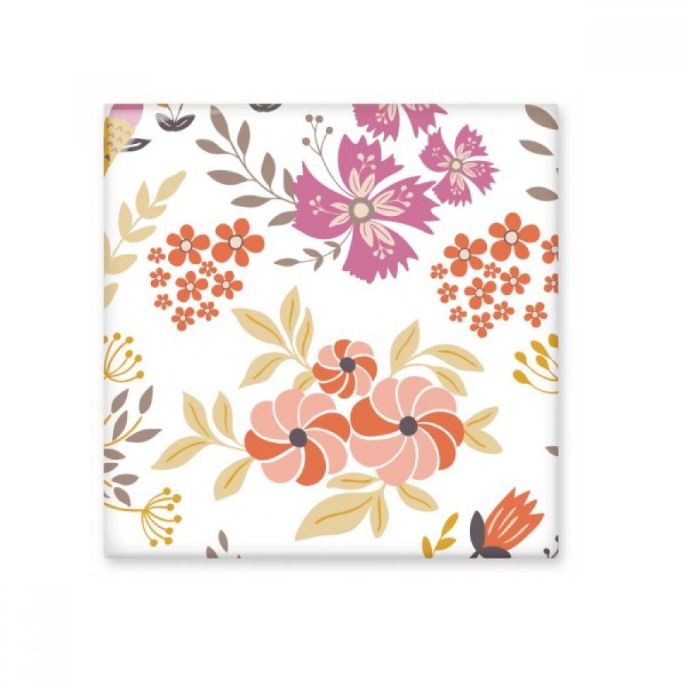 Carreau céramique fleur orange blanc pour rénover un mur