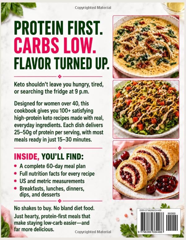 Image of Super Easy Keto Diet Cookbook for Fast Weight Loss: 2000+ Days of Delicious 30-Minute Low-Carb, High-Fat Keto Recipes to Burn Fat, Stay Full, and Boost Energy | 60-Day Meal Plan Included
