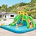 BOUNTECH Inflatable Water Slide, 6 in 1 Giant Water Park for Outdoor with Dual Slides for Racing Fun, Climbing Wall, Blow up Water Slides Inflatables for Kids Backyard Party Gifts (Without Blower)