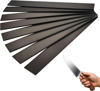 Rocaris 8-Pack 1095 High Carbon Steel Flat Bars for Knife Making - 12x1.5x0.12 Inch Annealed Stock