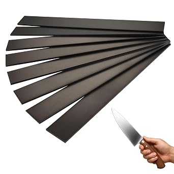 Rocaris 8 Pack 1095 Steel for Knife Making, 12"x1.5"x0.12" Annealed High Carbon Steel Flat Bar, Knife Making Steel Bar Stock