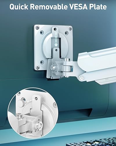 Miniatura 4 de Freelift Pro - Soporte de escritorio para monitor de movimiento completo ajustable de 13 a 32 pulgadas, soporte para monitor de computadora con