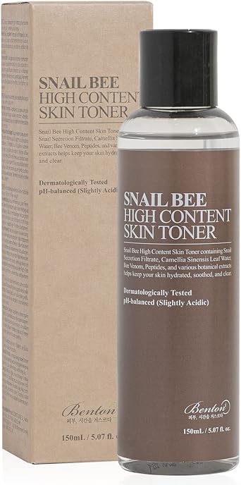 Benton Snail Bee High Content Skin - Snail Essence Tonic 1 Pack (1 x 150 ml)