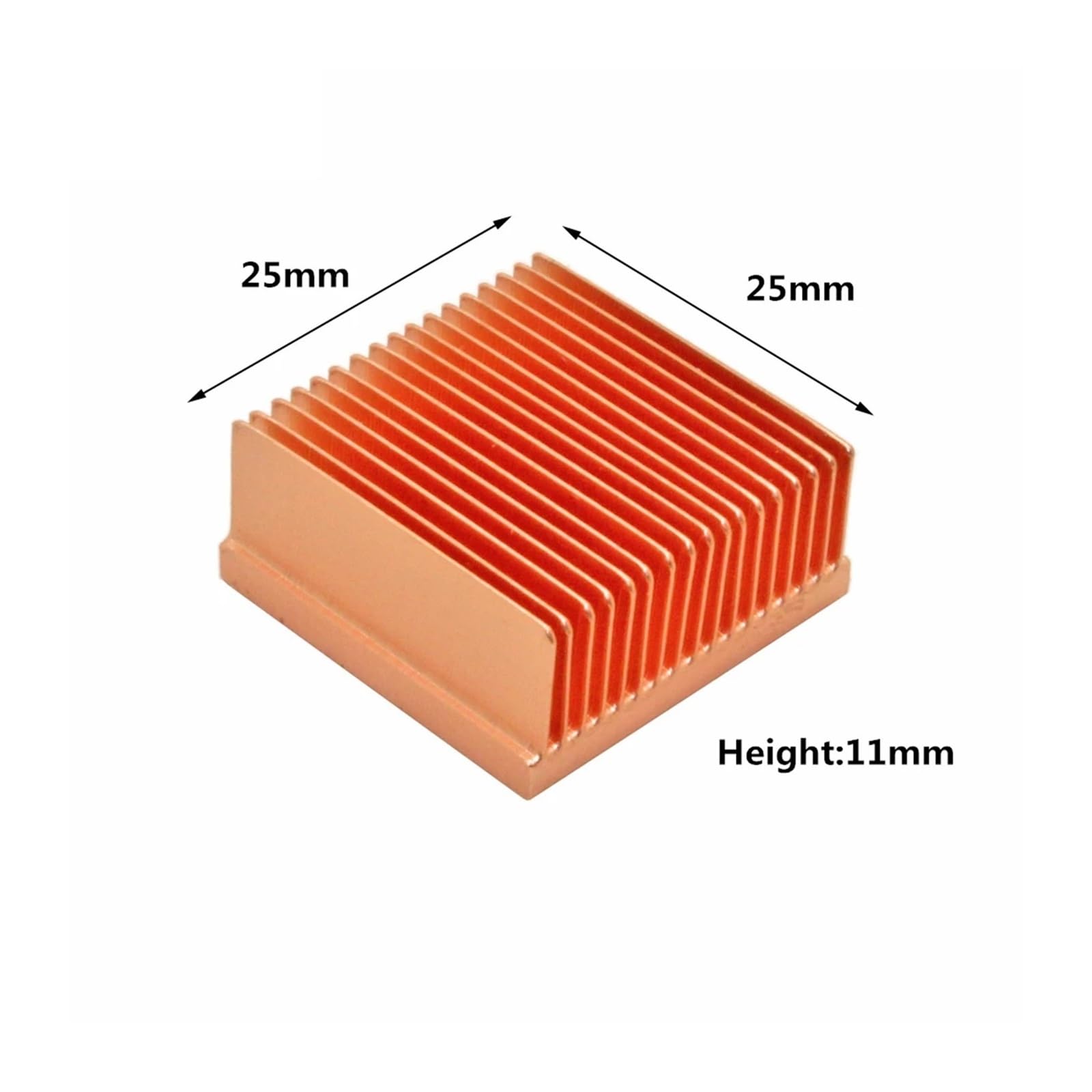 Dissipatori di calore, Mini radiatore dissipatore di calore in rame puro 2s for dispositivo raffreddamento elettronico for stampante 3D