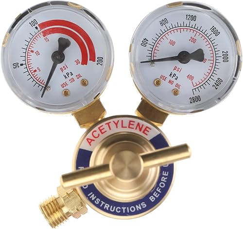 Miniatura 4 de Kit de acetileno de aire de 5 piezas, kit de soplete, incluye 1 regulador de acetileno CGA 200 soldador de gas de soldadura, manguera estándar y