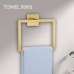 5-Piece Brushed Gold Towel Bar Set Bathroom Hardware Set Upgraded Toilet Paper Holder with Shelf Towel Holder Set for Bathroom Stainless Steel Wall-Mounted Towel Racks Set 23.6in