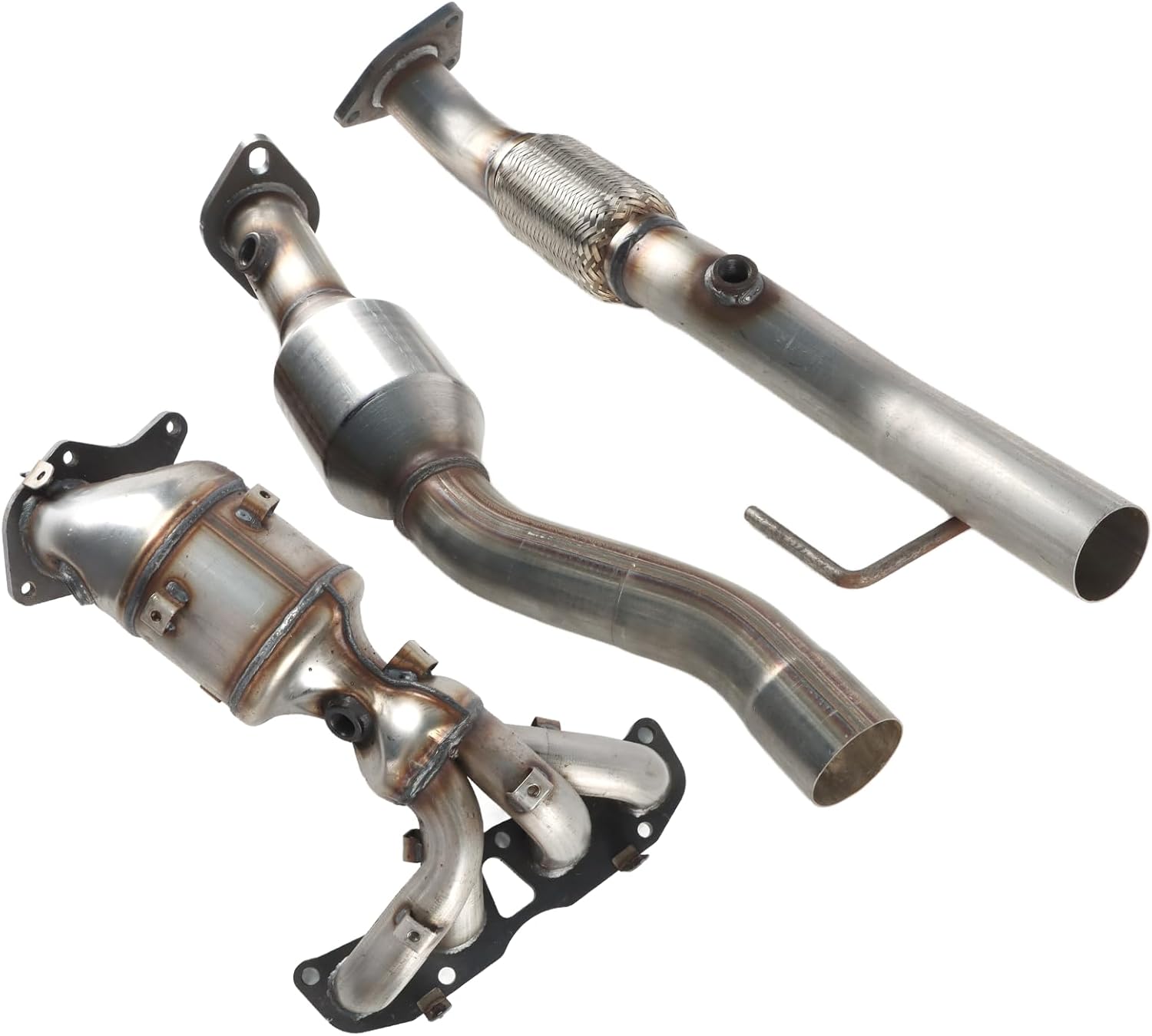 Front and Rear Catalytic Converter Compatible with Nissan Altima 2007-2012 2.5L, Exhaust Manifold Catalytic Convertor 643090 54782 40919 40800 641302