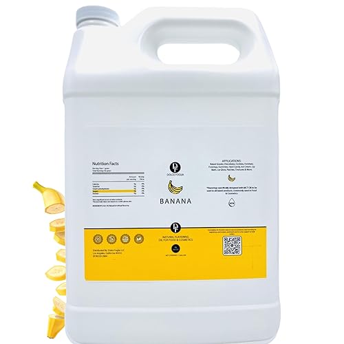 Miniatura 1 de Dolce Foglia Extracto de plátano  1 galón soluble en aceite multiusos saborizante ideal para hacer dulces, hornear, bálsamo labial y helados