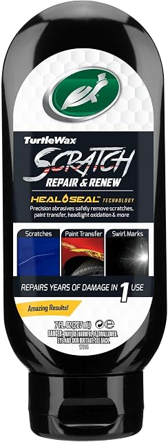 Turtle Wax 50935 Heavy Duty Scratch Repair & Paintwork Renew Platelet Technology (207ML)