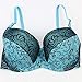 Swbreety Ladies Bra Set lace Fashion Gathered Sexy Push high Underwear Blue