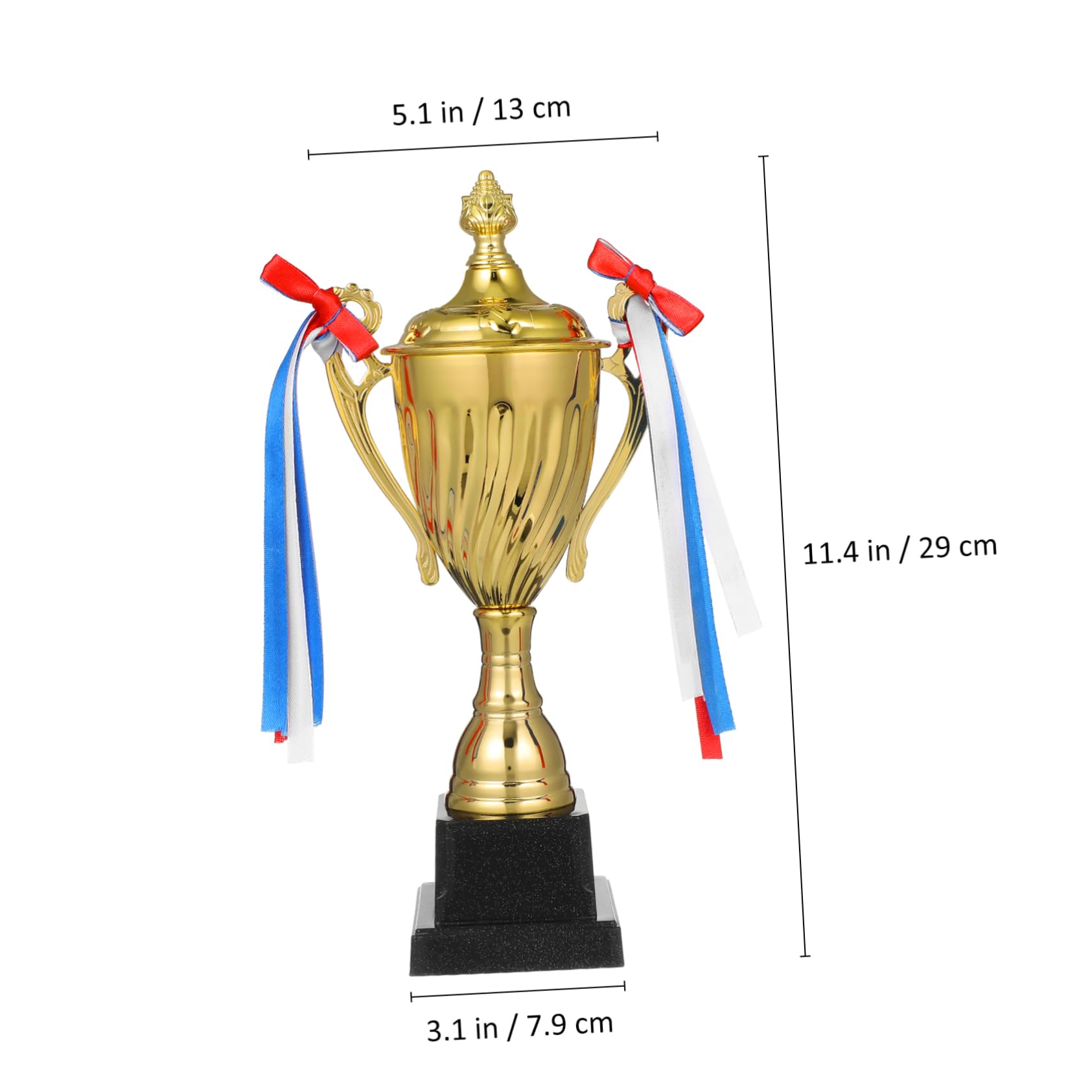 ERINGOGO Large Metal Trophy Cup for Winners Sports Award with Sturdy Base for Celebrations Competitions and Trophy Decor Eye Catching Design for Significant Achievements