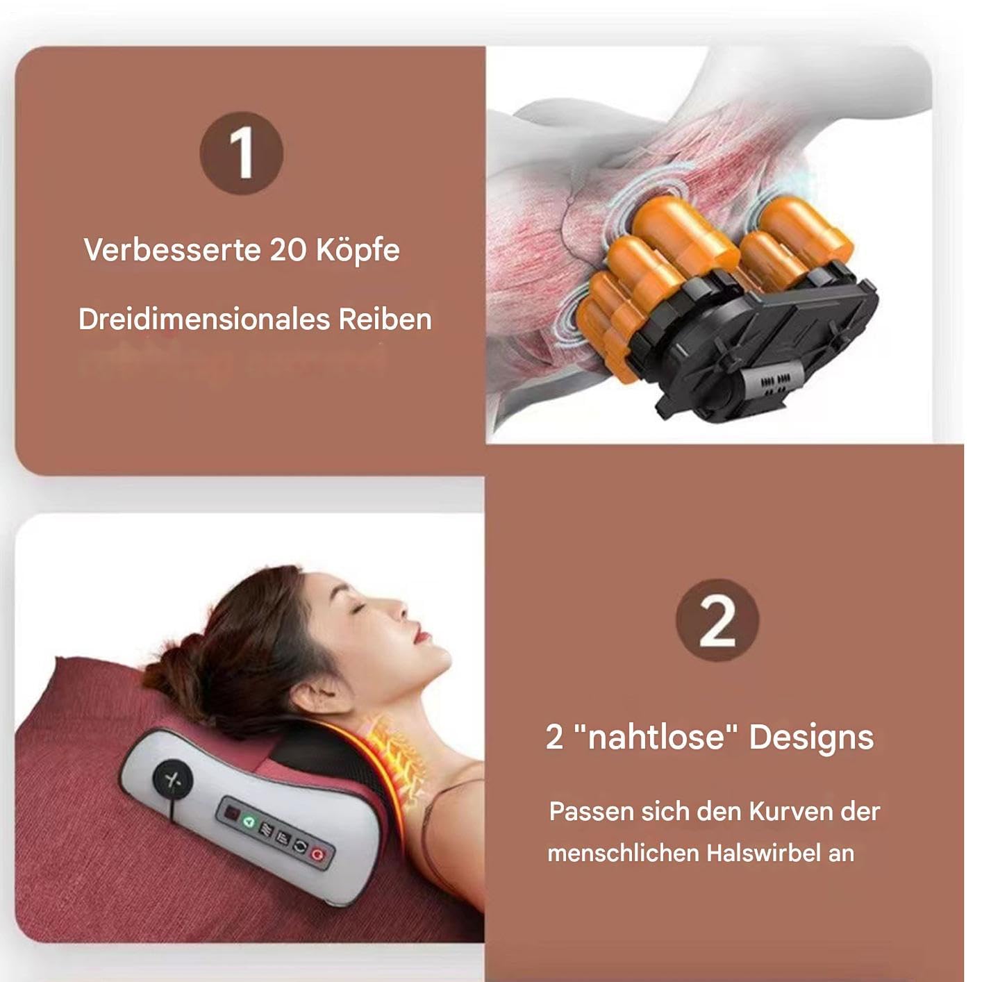 Massagekissen Entspannungs Nackenkissen Mit Wärme