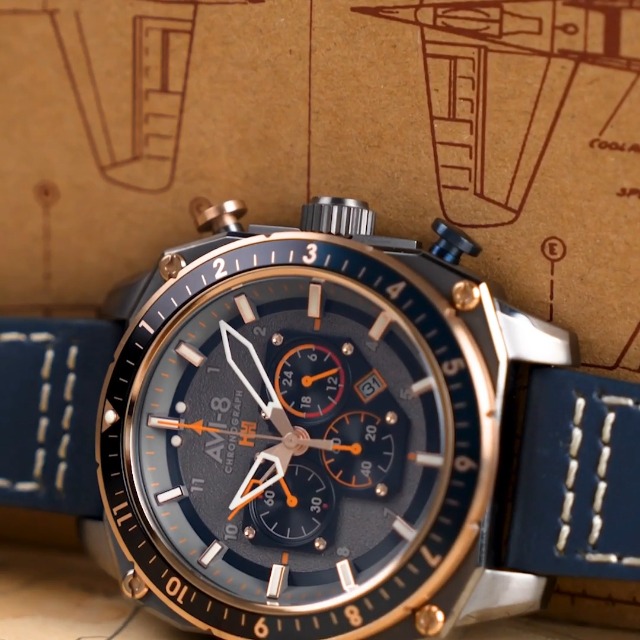 Amazon.com: AVI-8 Men's 44mm Hawker Hunter Atlas Dual Time