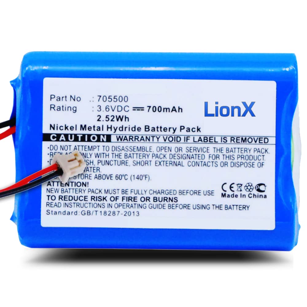 LIONX Battery for BrandTech Multichannel Transferpette Pip Transferpette 705500 700mAh / 2.52Wh
