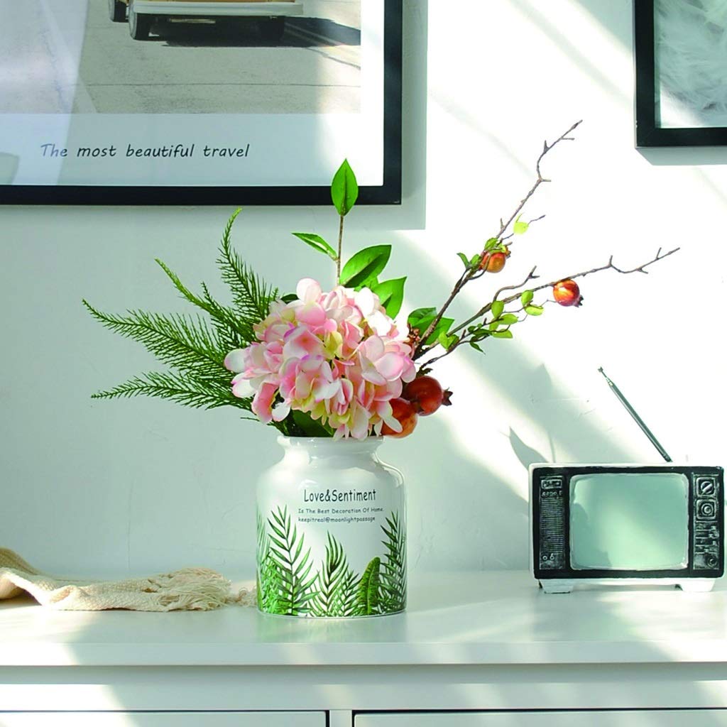 Amazon.co.jp: 造花 屋内 シンプル スタイル アジサイ ザクロ 花