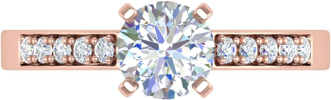 1.12 Carat Diamond Engagement Ring in 14K Solid Gold
