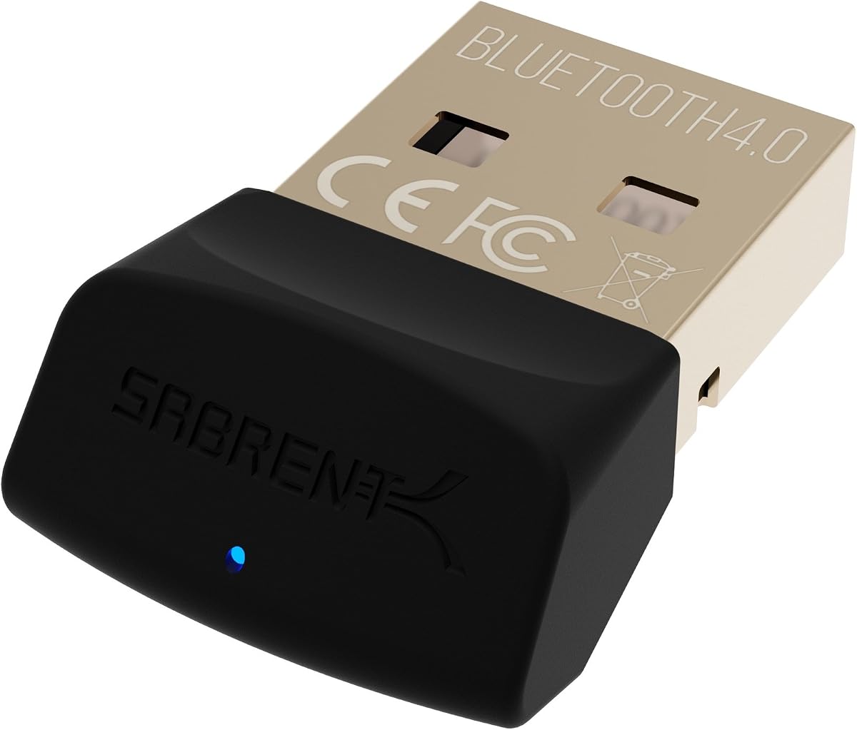 Microadaptador USB Bluetooth 4.0 para PC [v4.0 Clase 2 con tecnología de bajo consumo de energía] (BT UB40)