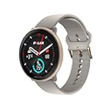 Ignite 3 Series Fitness Tracking Smartwatch with AMOLED Display, GPS, Heart Rate Monitoring, Sleep Analysis, and Real-Time Voice Guidance; S-L, for Men or Women, Greige Sand