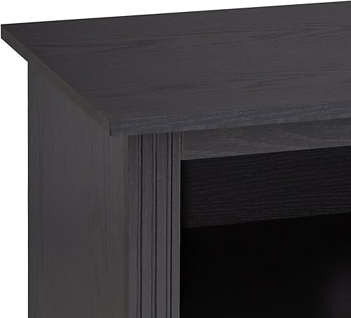 Miniatura 66 de ROCKPOINT Argus - Centro de entretenimiento, consola de almacenamiento para multimedia, TV con base (70 pulgadas), color negro Negro -,Carbón