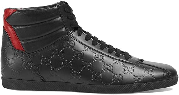 Gucci para hombre purpurina Web high-top zapatillas, negro (nero) 429598,  negro : Ropa, Zapatos y Joyería - Amazon.com