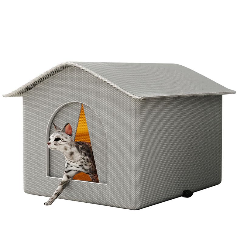 Maison pour chat extérieur pliable pour protéger du froid et de la pluie