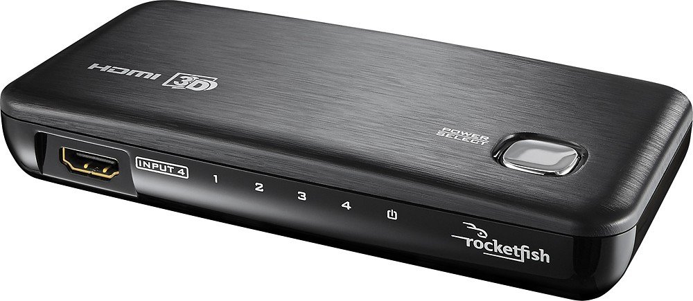 Rocketfish RF-G1185 4-Port HDMI Selector