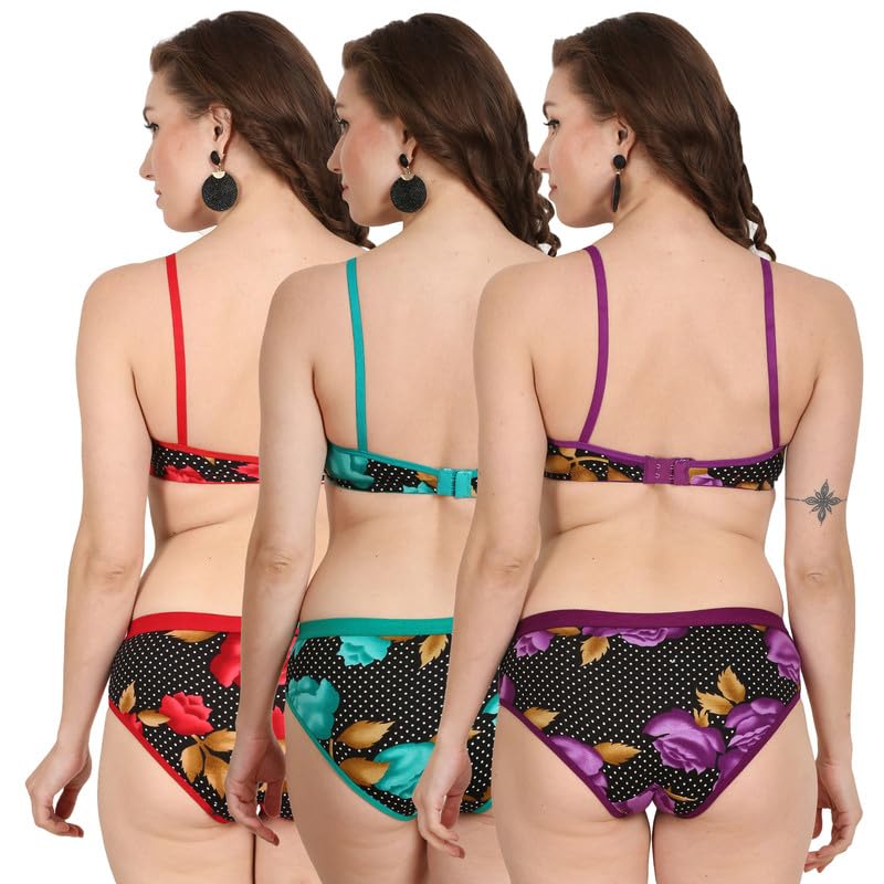 Image of Love Maker | Lingerie Set for Women | Bra Panty Set for Women | Undergarments for Women Bra Panty | Innerwear for Women | Non Padded Bra for Women | Cotton Bra Panty for Women Daily use.